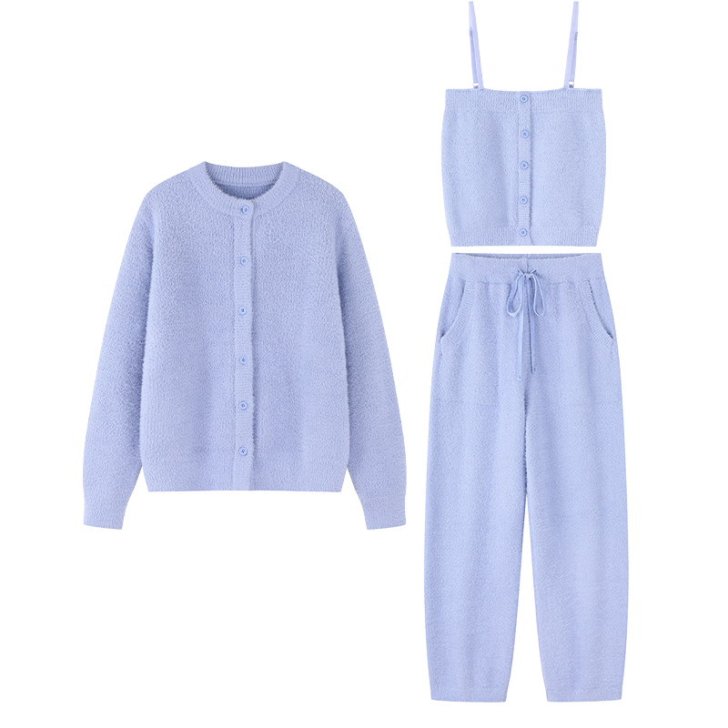 sofu睡衣套装女家居服三件套