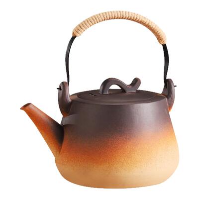 1.5升明火烧水壶大容量陶壶家用紫砂煤气煮茶陶瓷提梁茶壶电陶炉