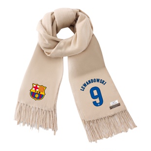 24-25巴萨巴塞罗那主场莱万加维佩德里围巾男女秋冬保暖围脖披肩