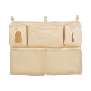 婴儿床挂收纳尿不湿收纳袋床边拼接床头置物袋床围栏绘本储物袋