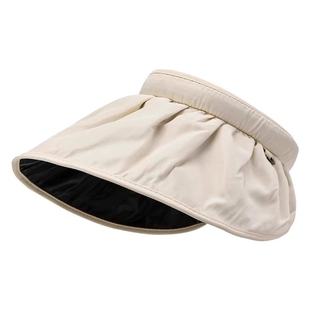 防晒帽女夏季防紫外线贝壳遮阳帽空顶太阳帽子大檐夏天儿童可折叠