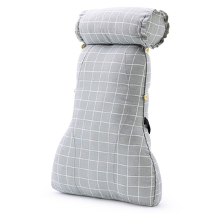 办公室座椅子孕妇毛毯靠垫两用一体护腰靠枕腰椎靠背垫腰枕头加高