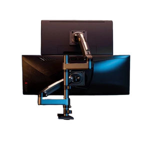 NB H180 上下双屏显示器支架旋转桌面升降定制加高立柱伸缩机械臂