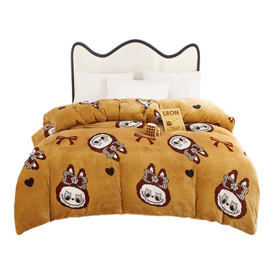 珊瑚绒被套单件牛奶绒被褥套子