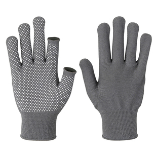 劳保手套断指手套干活开车快递男女防磨搬货分拣司机打包露趾尼龙