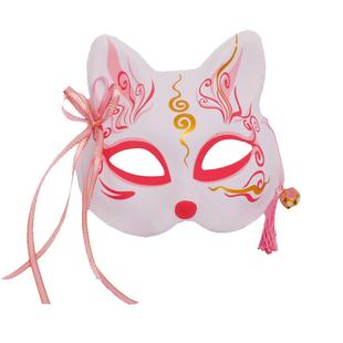狐狸面具抖音同款古风面具女日式萤火之森动漫仙女半脸万圣节道具