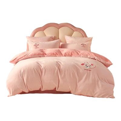 水星儿童牛奶绒三/四件套母婴A类暖绒套件双面绒不易静电美乐蒂