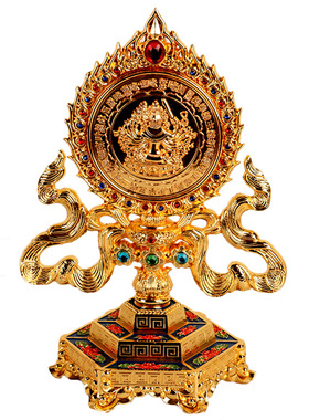 圆通佛具密宗准提镜法器镜子摆件