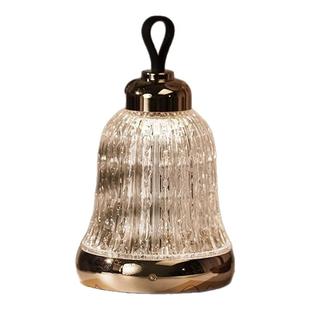 奥纳纳复古轻奢台灯圣诞节铃铛装饰卧室床头氛围灯礼物小夜灯精铃