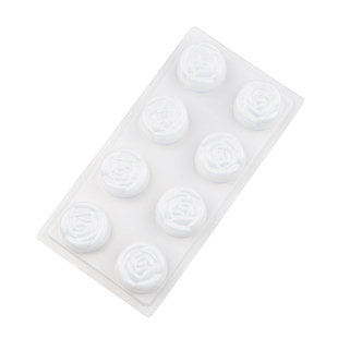 PP花形树叶塑料模具创意水晶果冻立体玫瑰花布丁模猪皮冻模具定型