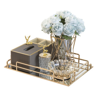 纸巾盒抽纸盒家用客厅轻奢茶几纸抽盒餐桌皮革多功能遥控器收纳盒