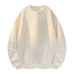 班尼路SK青年潮牌卫衣男士秋冬加绒加厚休闲纯色痞帅长袖T恤男YS