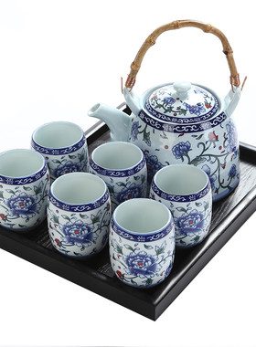 大容量整套功夫过滤网复古茶具