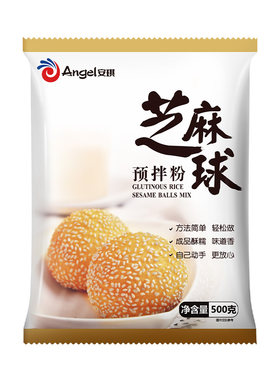 安琪芝麻球预拌粉空心麻球500g
