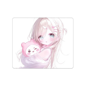 电竞FPS专用鼠标垫粉色女生