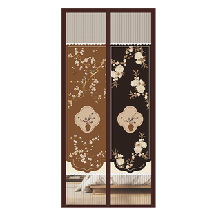 夏季防蚊门帘金刚网半隐私遮挡帘通风加强磁性自吸免打孔家用卧室