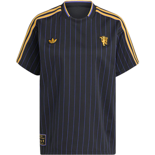 极地Adidas阿迪达斯曼联足球服复古风文化短袖球衣成人男JN2818