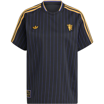 Adidas足球服复古风文化短袖球衣