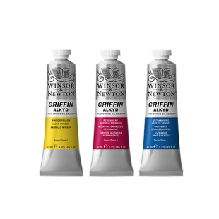 温莎牛顿winsornewton原装进口格里芬快干油画颜料单支初学者绘画37mlx50色