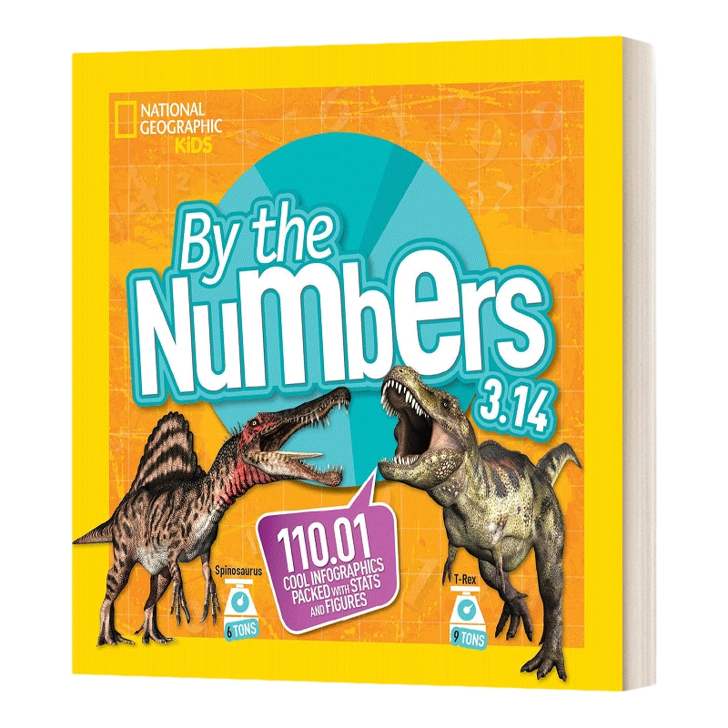 英文原版 By the Numbers 3.14 国家地理儿童小学STEAM数学数字知识绘本3.14 英文版 进口英语原版书籍