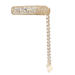 锦瑟流年~中式精致发夹女满钻流苏侧边刘海夹新款民族风发卡发饰