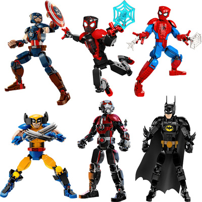 适用于乐高积木蜘蛛侠钢铁侠人偶