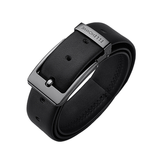 【百搭休闲款】法国ELLE皮带男款真皮针扣腰带2025新款年轻人裤带