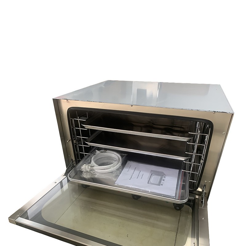 83cm热风循环电烤箱加长加宽四层电焗炉商用带喷雾4盘烘焙烤炉80L