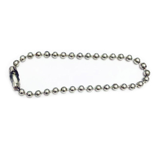 304不锈钢珠链吊牌链链条链子挂绳防盗防丢珍珠吊牌广告波珠钥匙