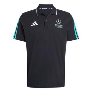 梅赛德斯AMG马石油F1车队短袖POLO衫男装夏季新款adidas阿迪达斯