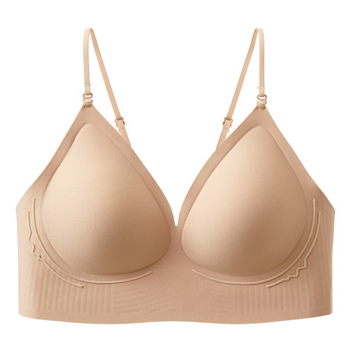 六只兔子无痕内衣女粉底液美背外扩显大文胸细肩带胸罩2026春款