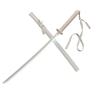 充电发光刀光剑袖白雪白死神木刀拔刀剑竹刀花抖音武士刃带鞘木刀