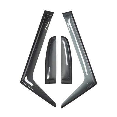 适用于06-23款丰田FJ酷路泽晴雨挡车窗雨眉Fj Cruiser改装配件