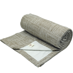 「初之帛」纯棉夏被粗布手纺线盖毯午睡毯线毯单人空调毯鲁锦