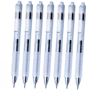 考试速干笔不累手云握感按压式刷题专用水笔圆珠笔黑色笔芯舒适软