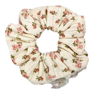 bm风小玫瑰森系简约镂空碎花大肠发圈手作肥肠圈气质头绳弹力发绳