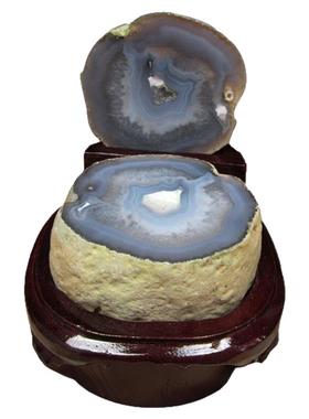 天然玛瑙聚宝盆奇石原石石头办公桌摆件送礼收藏原石家居饰品装饰