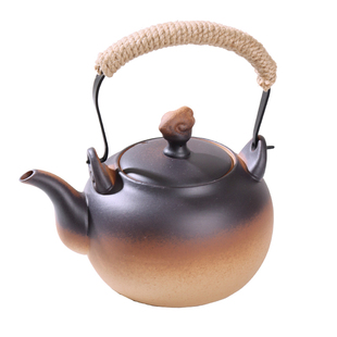 陶壶煮茶壶泡茶提梁围炉电陶炉专用单壶户外炭炉可明火直烧烧水壶