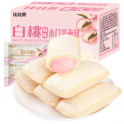 比比赞白桃味乳酸菌小口袋面包