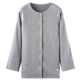 病人护理服纯棉加厚冬季方便易穿脱老年人偏瘫痪卧床专用睡衣上衣