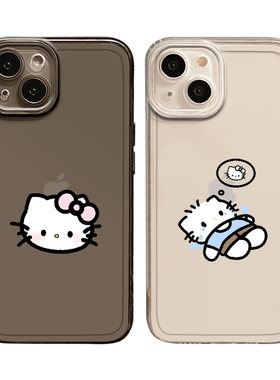 适用苹果手机壳小猫情侣