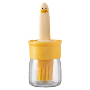 油壶带硅胶油刷油瓶一体玻璃家用耐高温厨房烙饼烧烤食品级小刷子