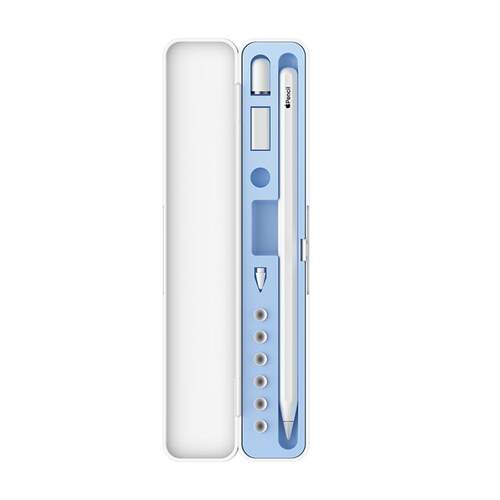 送APP适用苹果applepencil收纳盒iPad平板一代二代ipencil pro保护套笔尖笔盒apple pencil3配件1硅胶2带笔槽