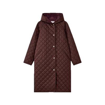 【白鹅绒】Laurel劳芮25春新款巴恩风连帽羽绒服女LWD364L00200