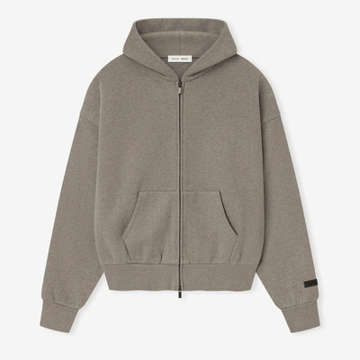 现货SS25 FOG ESSENTIALS PRING DROP1拉链连帽卫衣Boxy帽衫男女