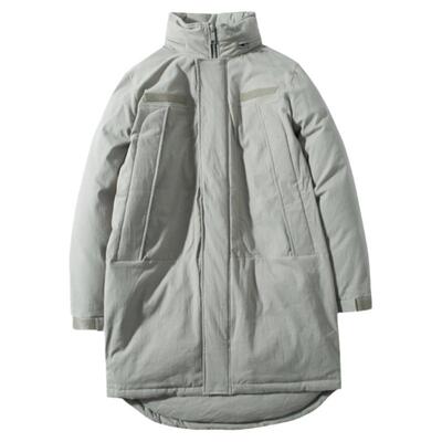 流石男装中长款90白鸭绒羽绒服潮