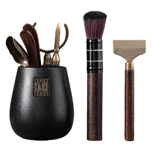 新款功夫茶道六君子茶具配件套装茶夹茶针茶刀茶勺茶匙泡茶工具中