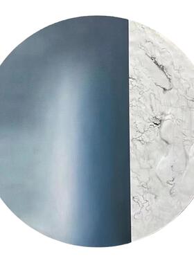 轻奢油画北欧简约玄关沙发背景墙挂画手绘肌理立体装饰画网红设计