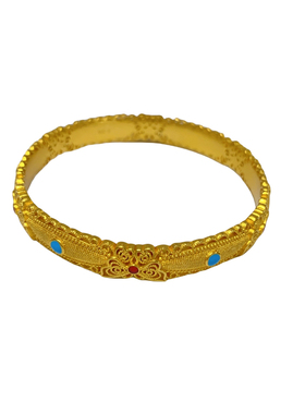 金包银手镯女镂空花丝蝴蝶手镯子