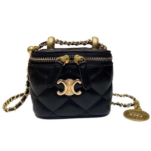 RVURCK小香风包包女2025新款潮迷你斜挎包小包链条包盒子包小方包